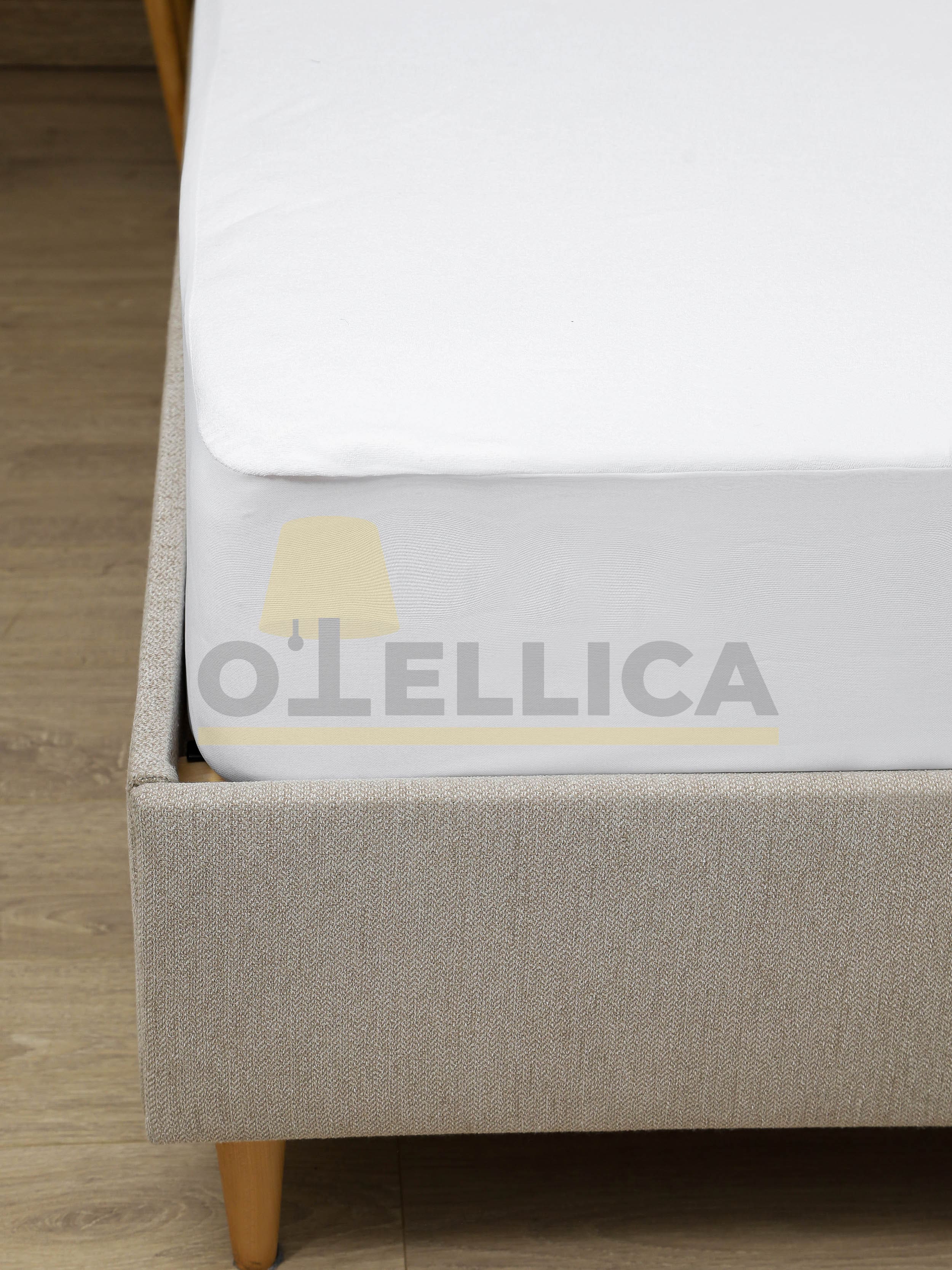 Водонепроницаемый наматрацник 200×200 с бортом, плотность 160 г/м², для гостиниц