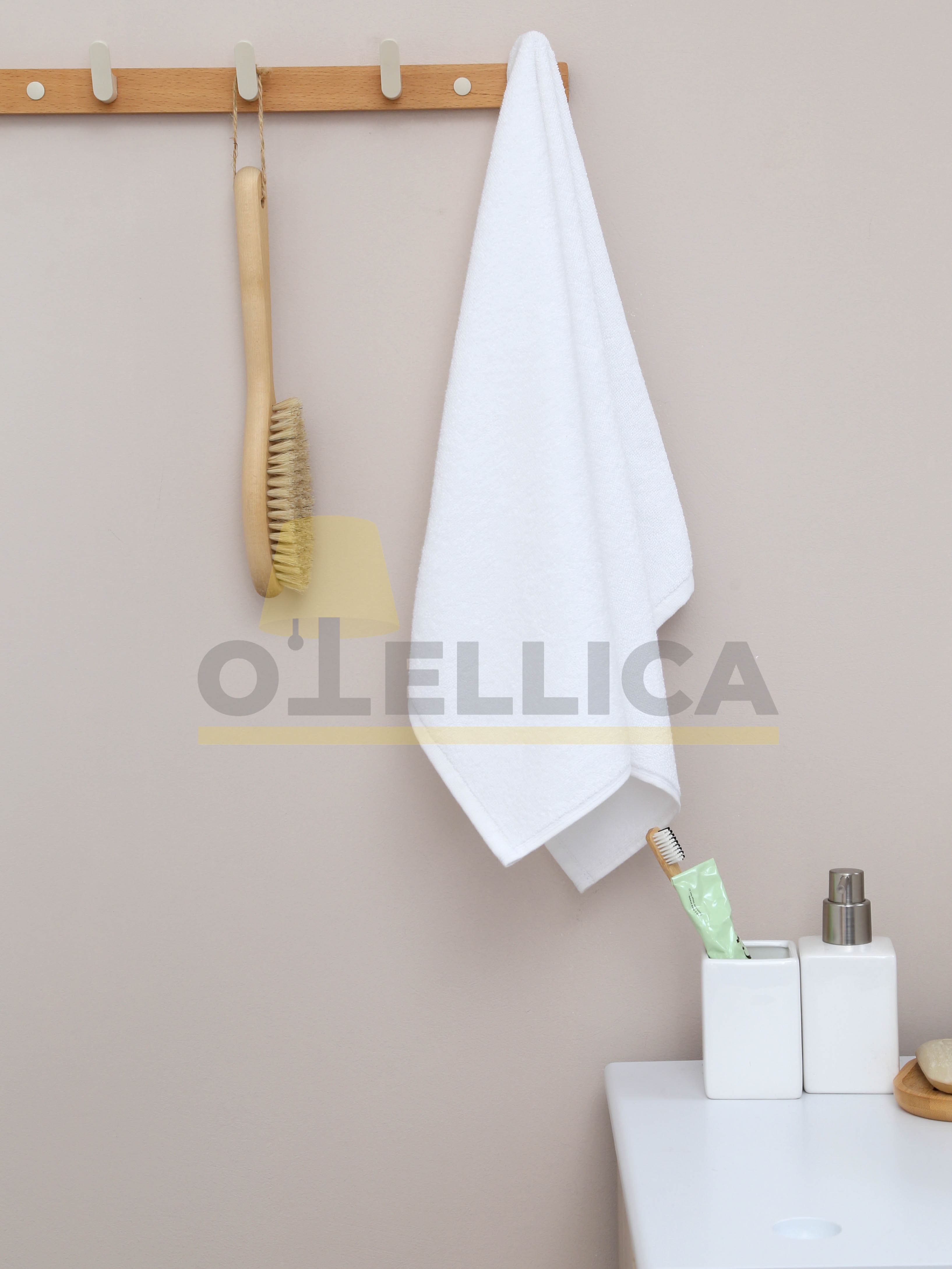 Полотенце махровое 50×70 см отбеленное 470 г/м², для отелей