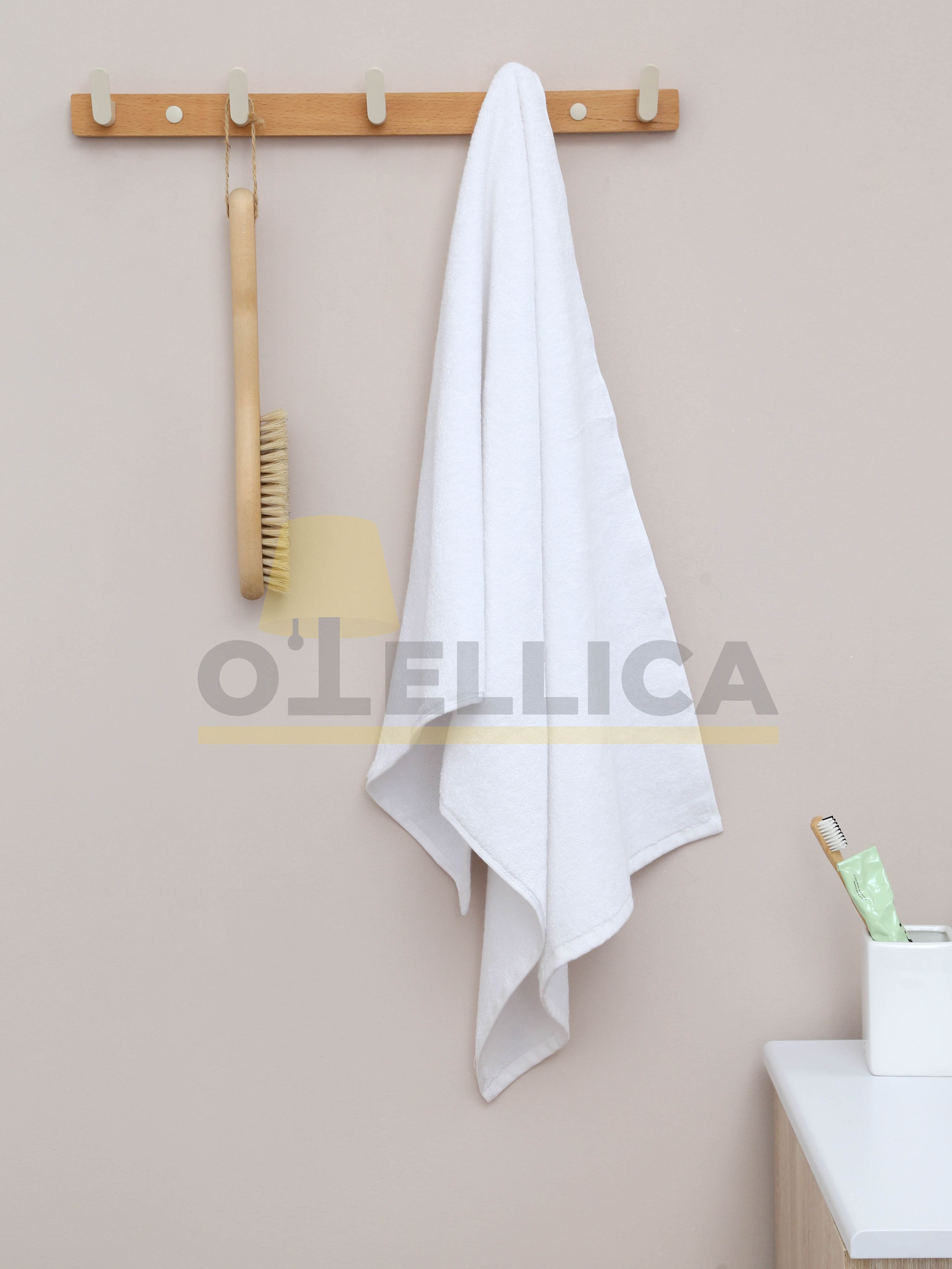 Полотенце махровое 50×100 см отбеленное 470 г/м², для отелей