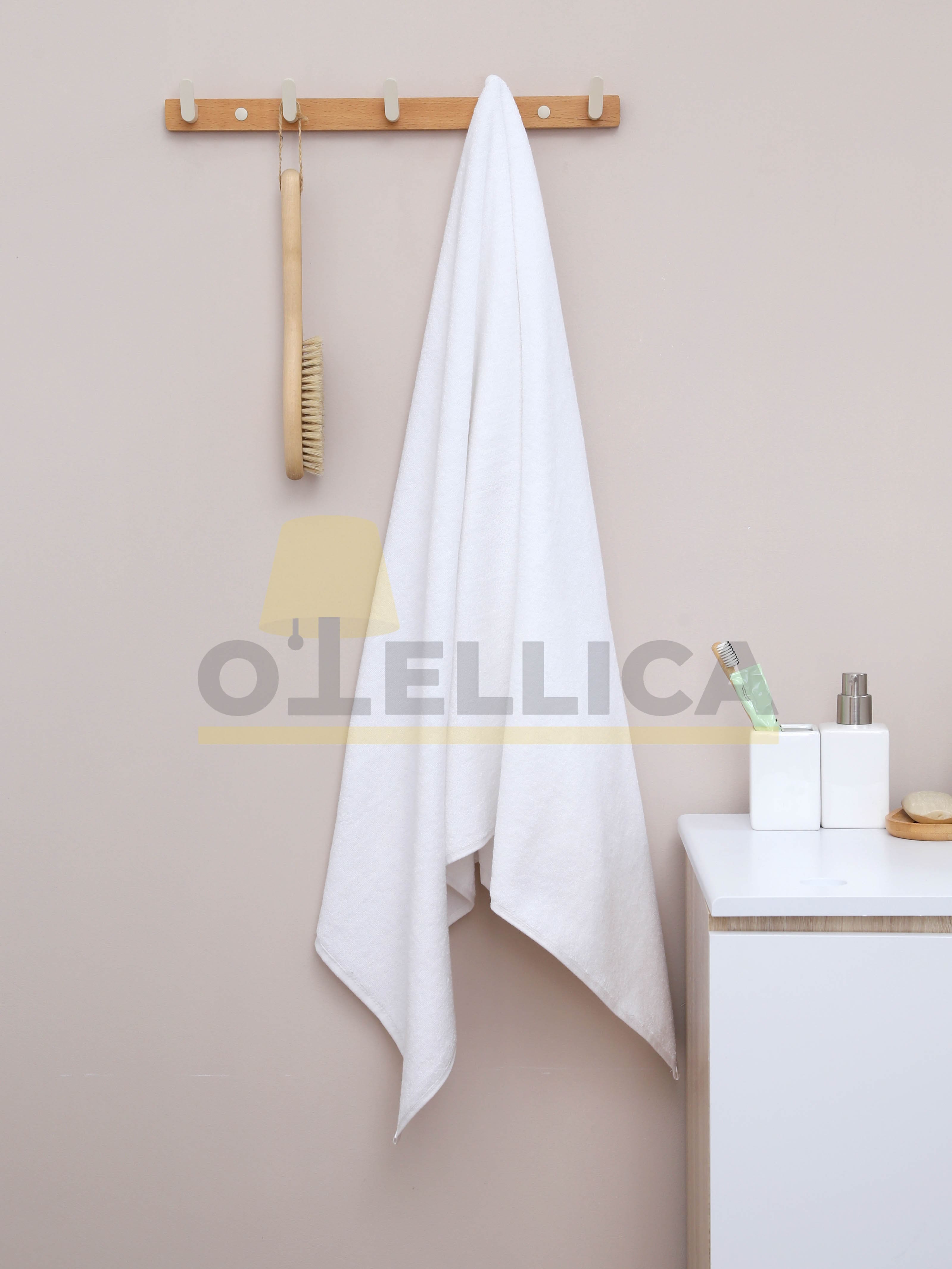 Полотенце махровое 70×140 см отбеленное 470 г/м², для отелей