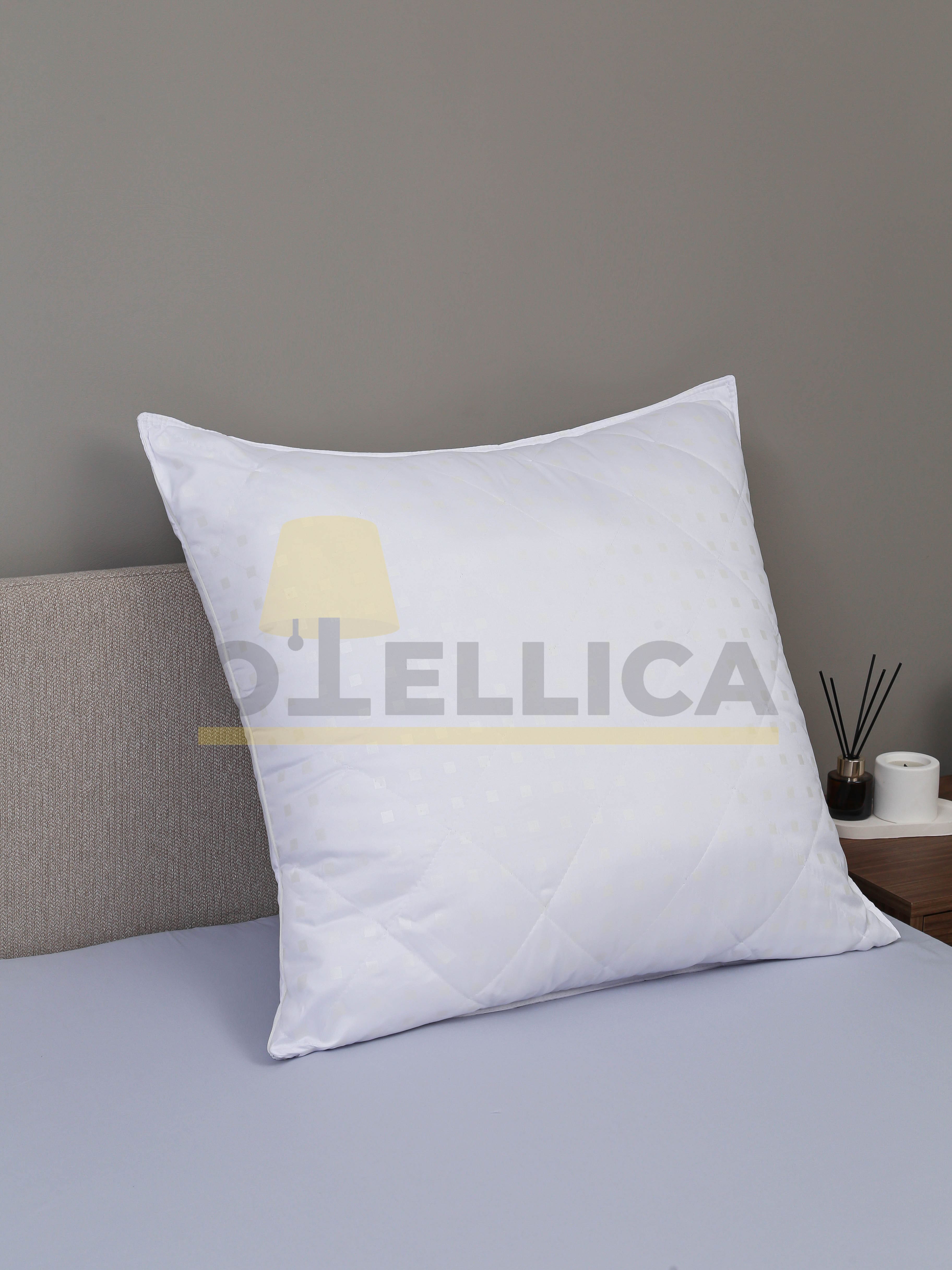 Подушка 70×70 двухкамерная стёганная, тик и полиэфир, для гостиниц