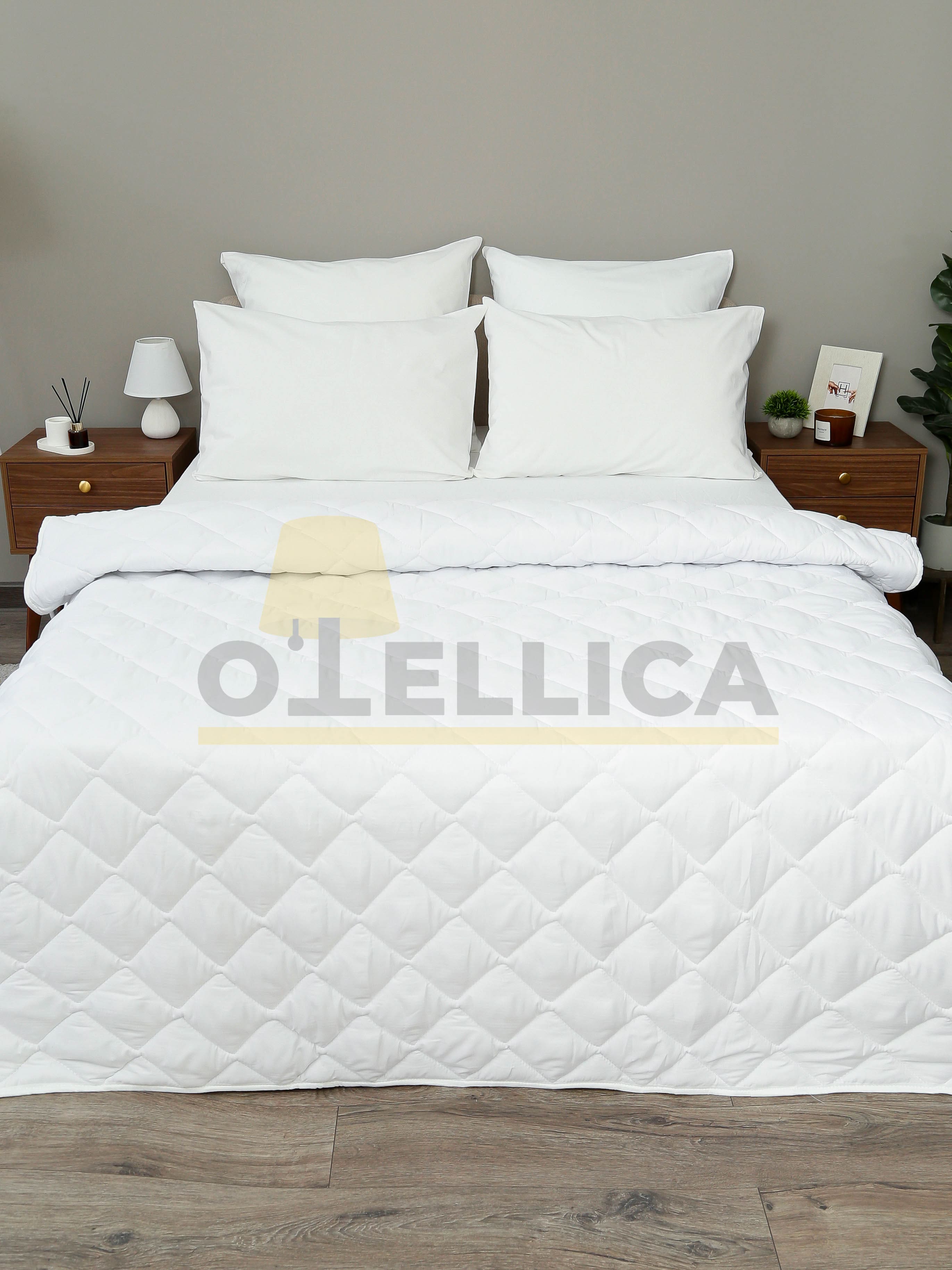 Одеяло 172×205 микрофибра, многоигольная стёжка, лебяжий пух 300 г, для гостиниц