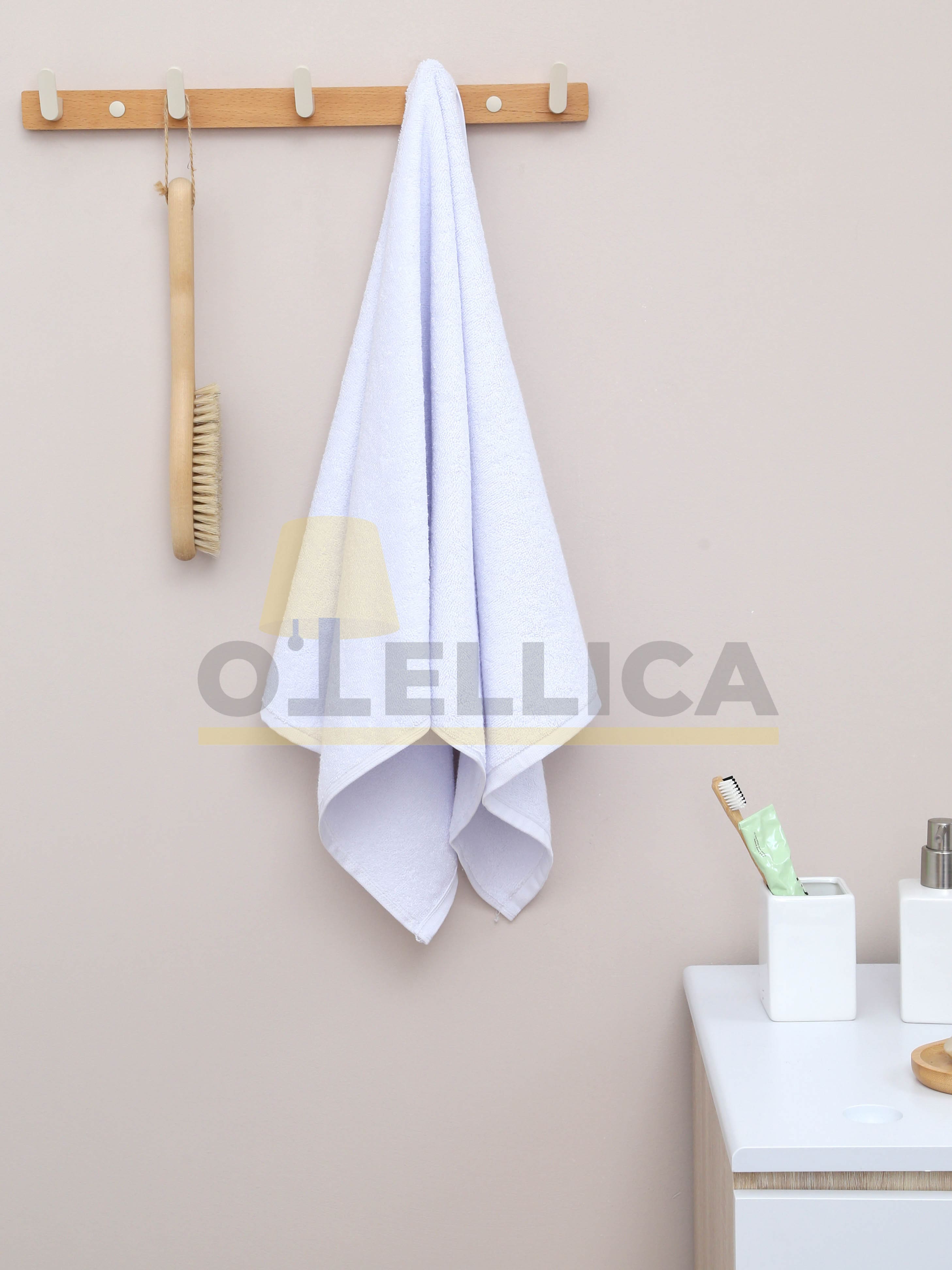 Полотенце махровое Optic White 50×100 см, отбеленное, 470 г/м² для отелей