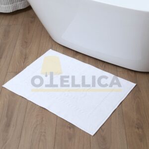 Коврик махровый 50×70 см белый 600 г/м², для отелей
