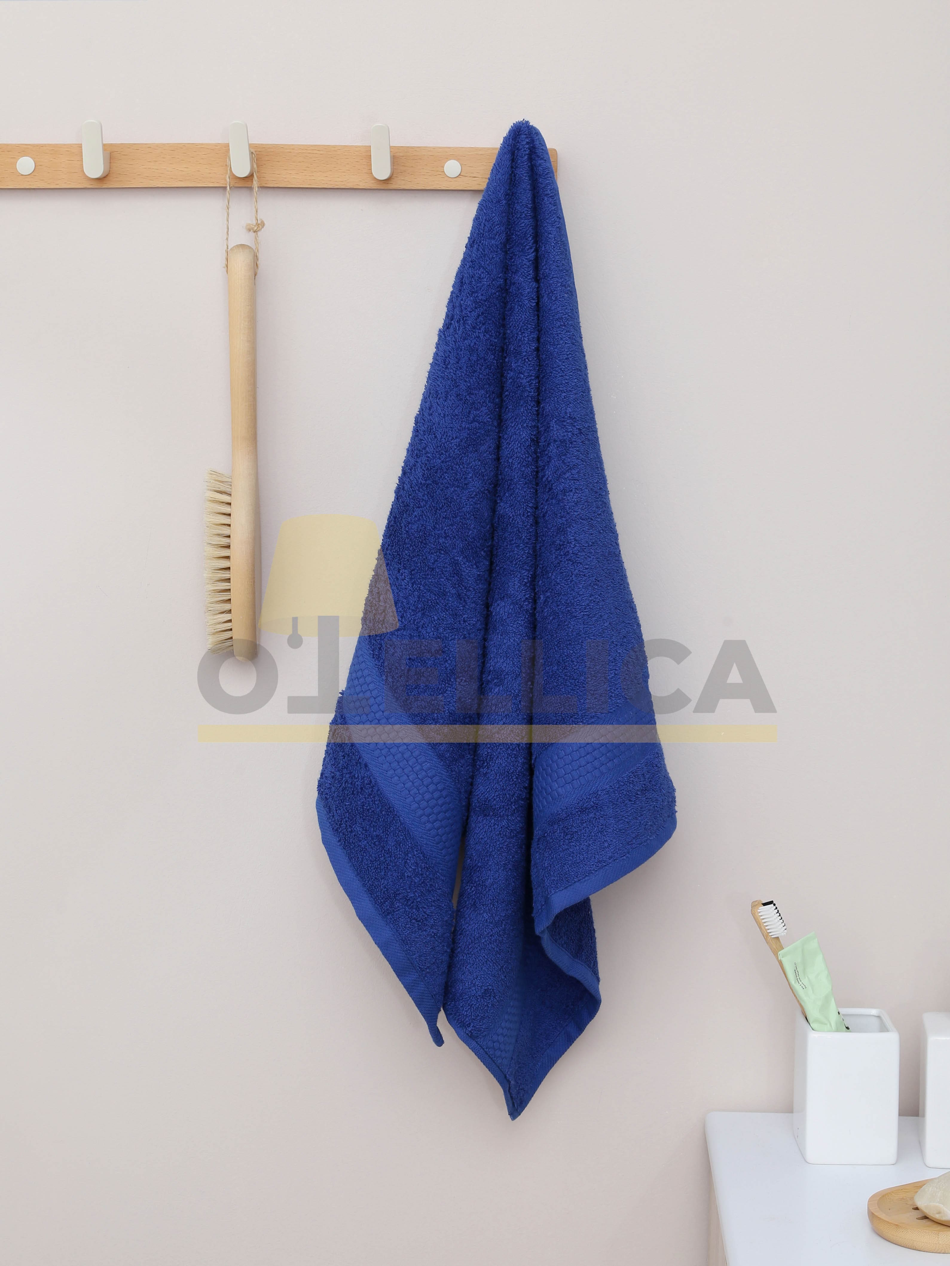 Полотенце махровое 50×90 см цветное 460 г/м² с бордюром для отелей